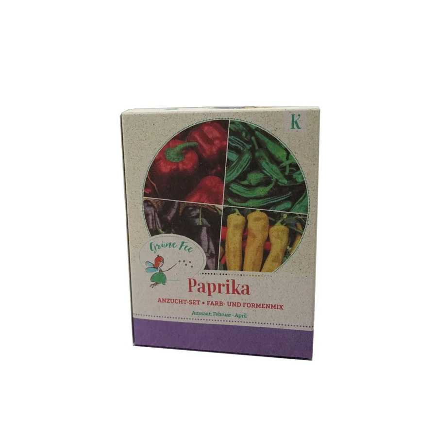Grüne Fee Paprika-Anzucht-Set aus Holz - Bild 2