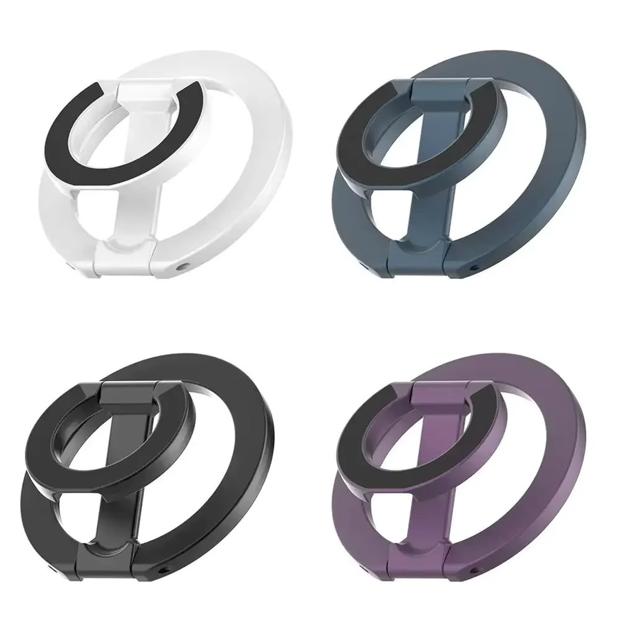 VIKEFON Magnetischer Telefonhalter in Schwarz, Ultraleichter Mini Desktop und Taschen-Handyhalter mit N52 Magnet für iPhone 12-17 - Bild 5