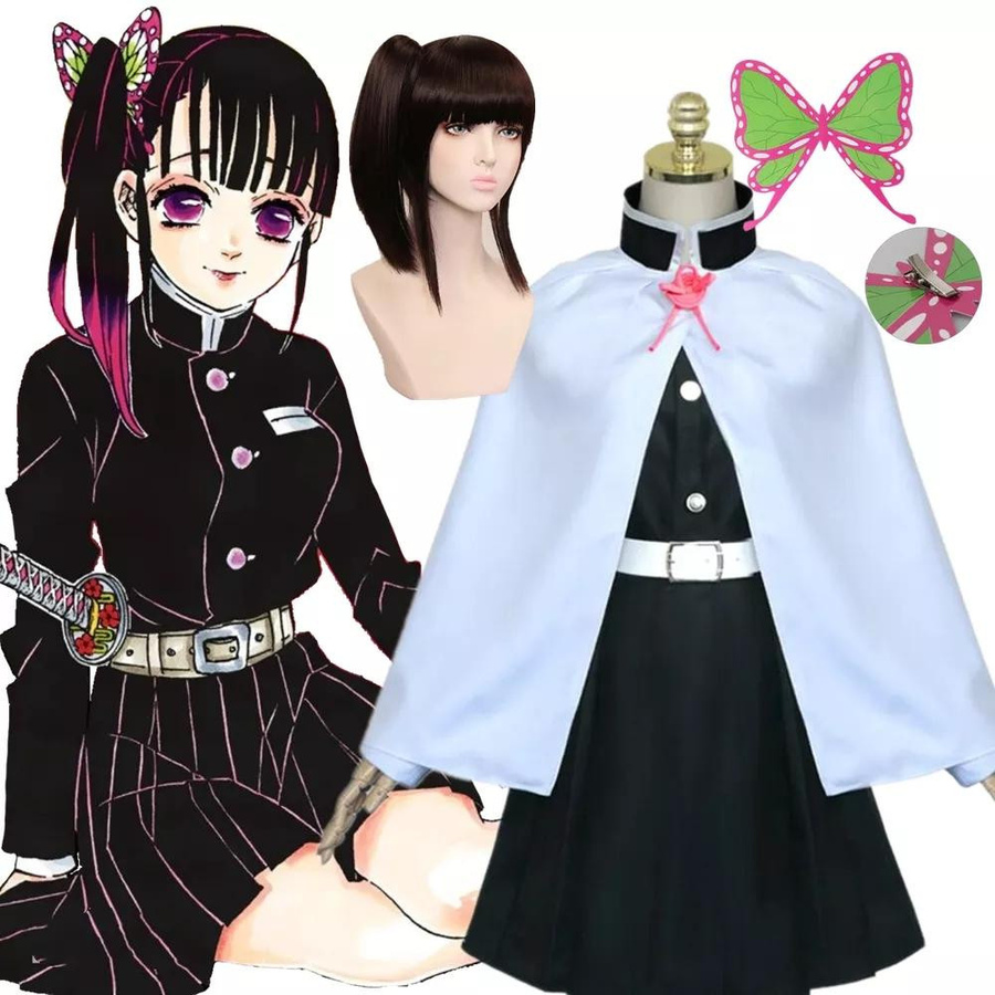 PinkyPop Demon Slayer Cosplay Kostüm, Unisex, Weiß, Bunt / Mehrfarbig - Bild 2