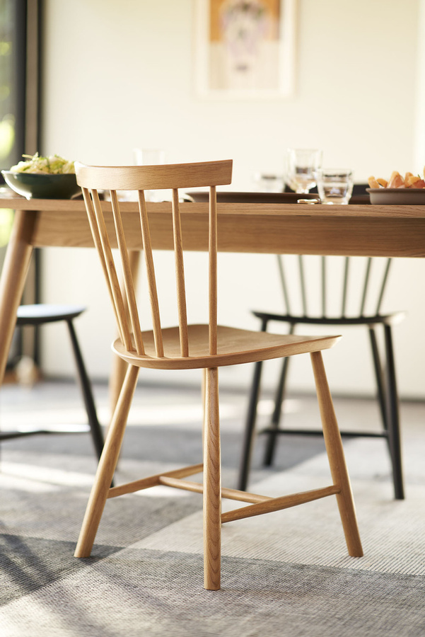 FDB Møbler J46 Stuhl aus Buchenholz in Beige und Braun - Bild 2