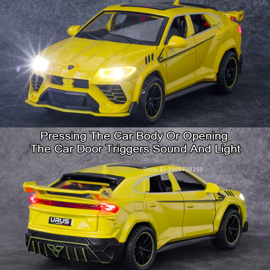 RMZ city Urus Revuelto Modell, Spielzeug Sportwagen, 1:32, Metall, mit Licht und Sound - Bild 3