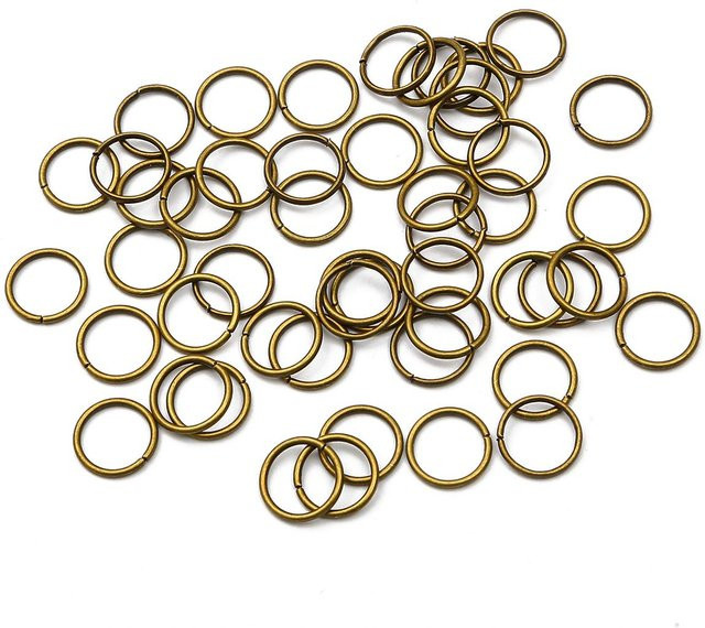 Beadia Accessories Biegeringe, silberne Spaltringe, 1.5*16mm, bronze - Bild 1
