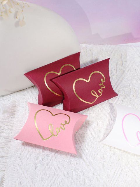 RMTPT Herz-Kissen-Geschenkboxen Love für Valentinstag, Hochzeit und Brautpartys - Bild 1