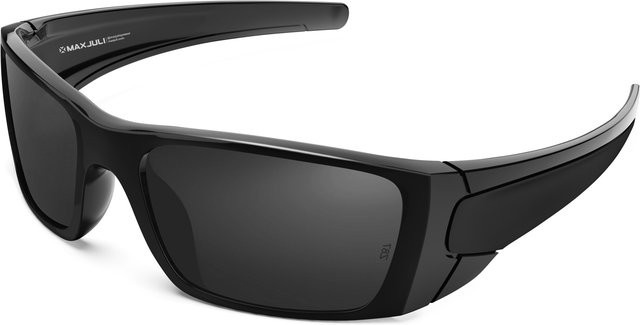 MAXJULI Z87 Sportsonnenbrille, Wraparound, Vollrand, Rechteck, Schwarz, Unisex - Bild 1