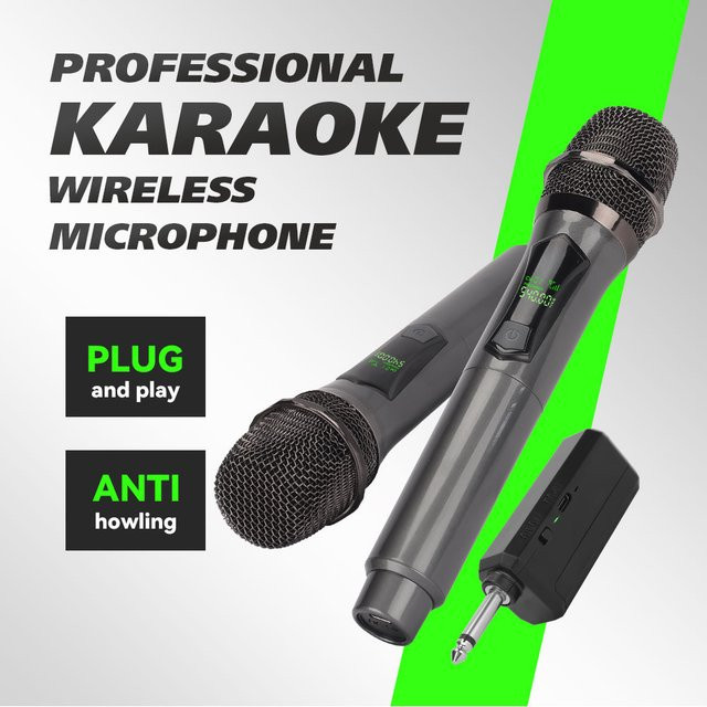 LMBGM W7 2,4G Kabelloses Aufladbares Handmikrofonsystem mit Langer Akkulaufzeit für Kirchen, Karaoke und Outdoor-Auftritte - Bild 1