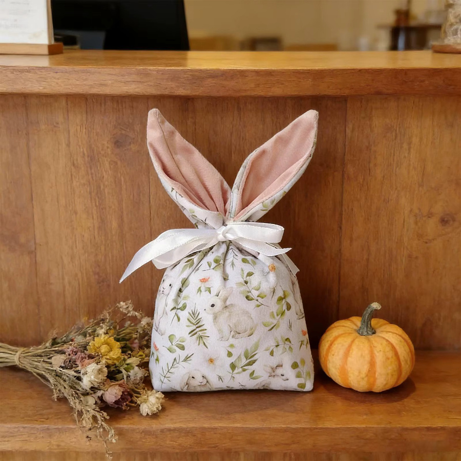 10 Stück Oster-Süßigkeitentüten mit Hasenohren aus Papier in Grün und Mehrfarbig für Osterpartys und Gastgeschenke - Bild 3