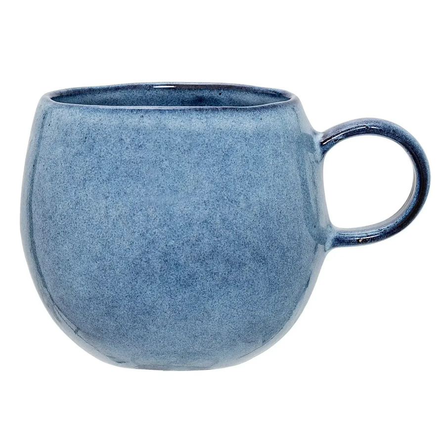 Bloomingville Becher Sandrine aus Steingut in Blau, 500 ml - Bild 1