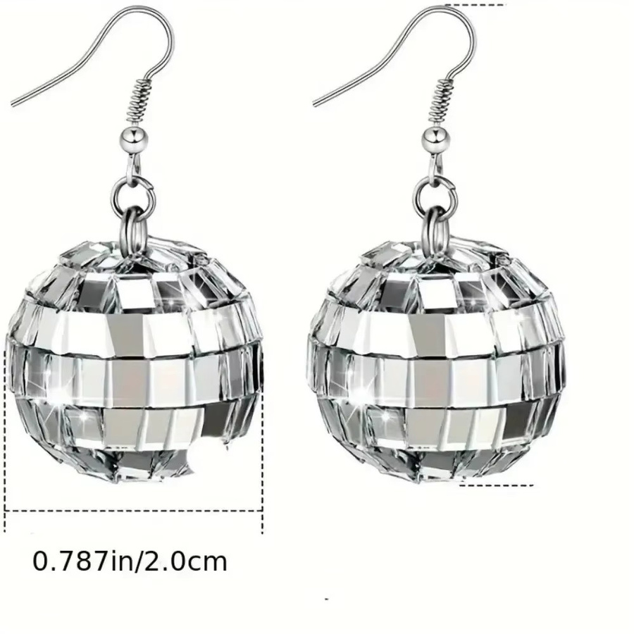 Ohrringe mit Disco-Kugel-Anhänger - Bild 2