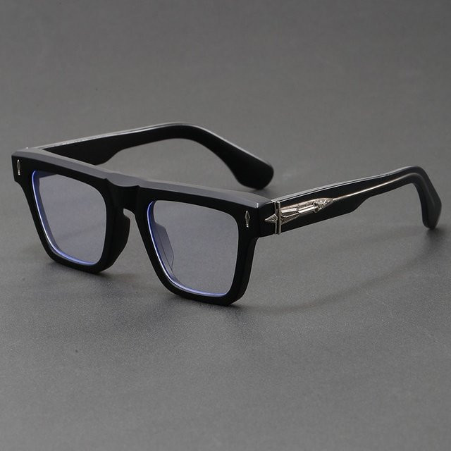 Cs Cojos Korrektionsbrille, Unisex, Vollrand, Quadratisch, Acetat, Schwarz - Bild 1