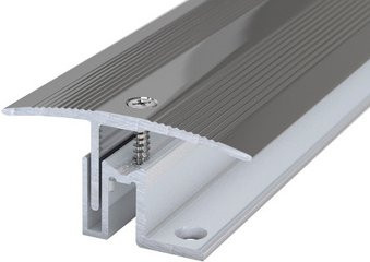 CARL PRINZ Übergangsprofil PS 400 XXL aus Aluminium, silberfarben, B/H: 49 x 20 mm, versenkt gelocht - Bild 1