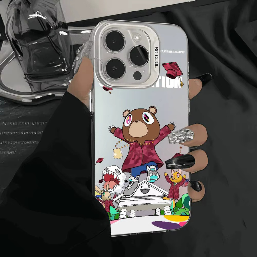 Kanye West Album Handyhülle in Silber für iPhone 11 bis iPhone 17 Pro Max Plus Matte stoßfeste Schutzhülle - Bild 2