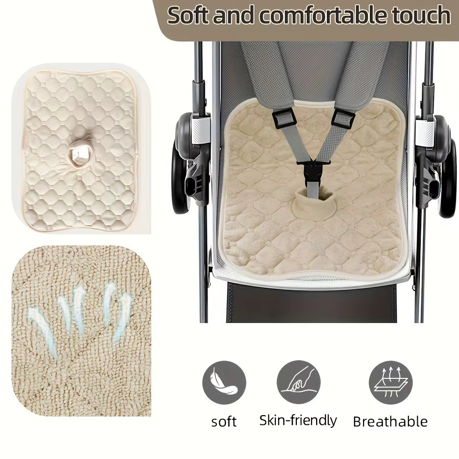 Auslaufsicheres Babysitzpolster in Schwarz für Kinderwagen und Autositze - Bild 4