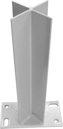 Mr. GARDENER Pfostenträger für Aluminium-Pfosten, silberfarben, B/T: 6 x 16 cm - Bild 1