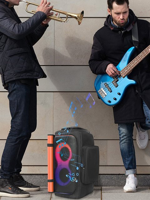 ALLOYSEED Tragbare Staubhülle für JBL Partybox 110 und JBL Partybox Club 120 mit Mikrofonfach, Schwarz - Bild 1