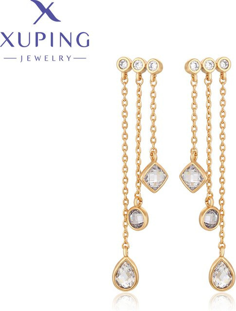 Xuping Tropfenohrringe, Gold, Damen - Bild 1