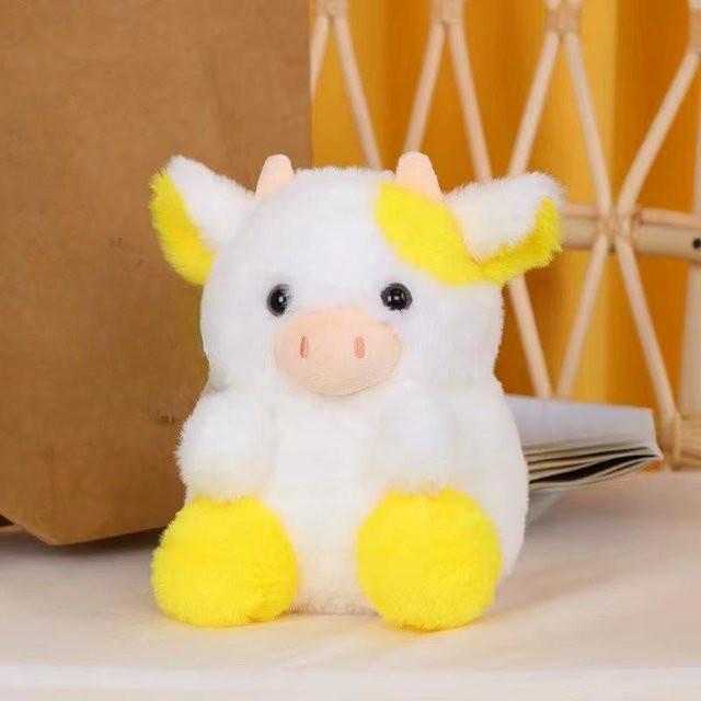Kidsly Erdbeer-Kuh Belle, Plüschtier, gelb, 20cm - Bild 1