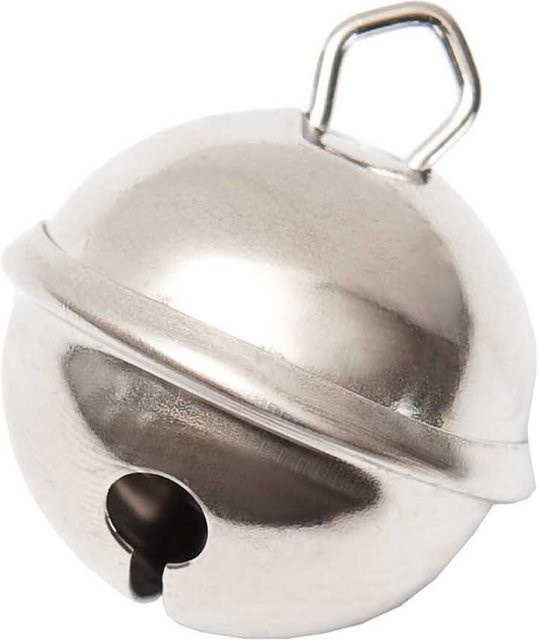Rico Design Glöckchen silberfarben aus Metall für Weihnachten, 6 Stück, Durchmesser: 14 mm - Bild 1