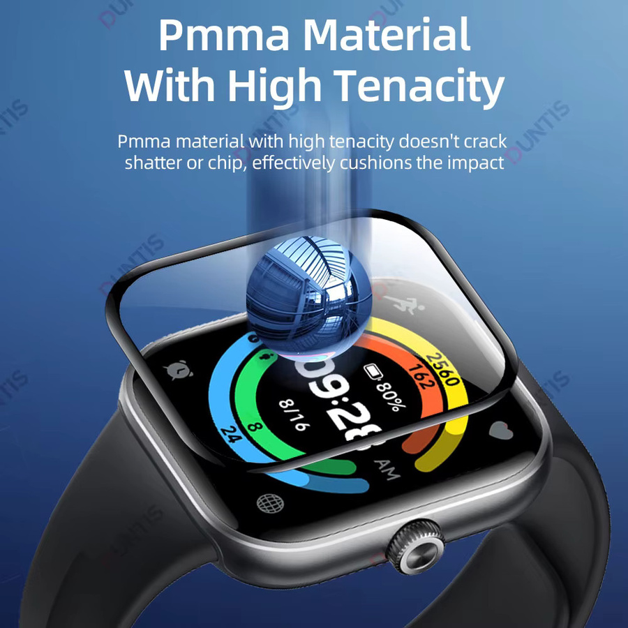 DUNTIS Displayschutzfolie für Xiaomi Redmi Watch 5, Silikon, transparent - Bild 4