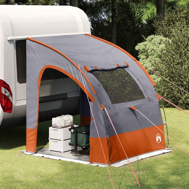 vidaXL Heckklappenzelt Grau und Orange B/T/H: 194 x 180 x 210 cm - Bild 2