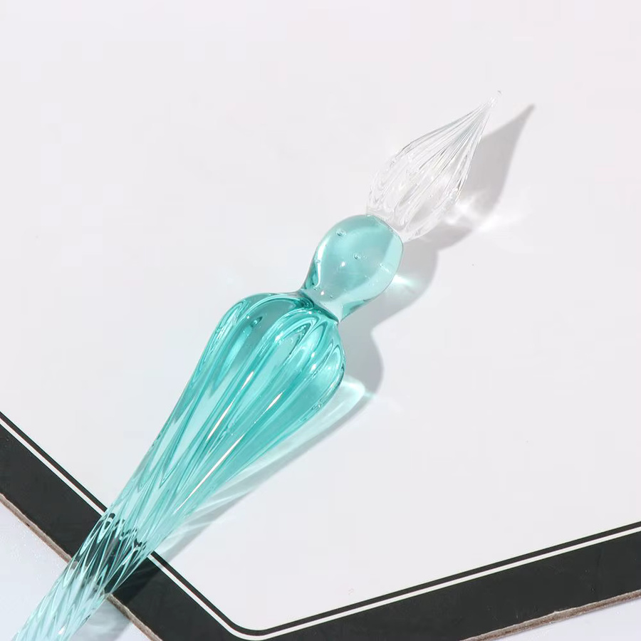 Vintage Glas Dip Pen für Kalligraphie und Kunstmalerei in Transparent - Bild 2