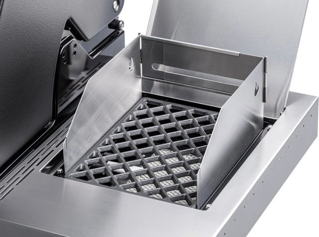Char-Broil Windschutz Sear Brenner aus Metall in Silber, Breite: 30,0 cm, Tiefe: 140,0 cm - Bild 1