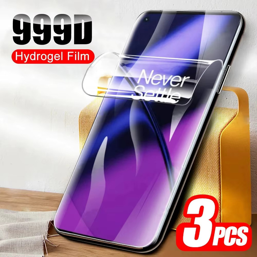 3 Stück Hydrogel-Displayschutzfolien für OnePlus Nord CE 3 4 5 2 Lite 8T 10T 10R ACE 3V 2T, transparent - Bild 5