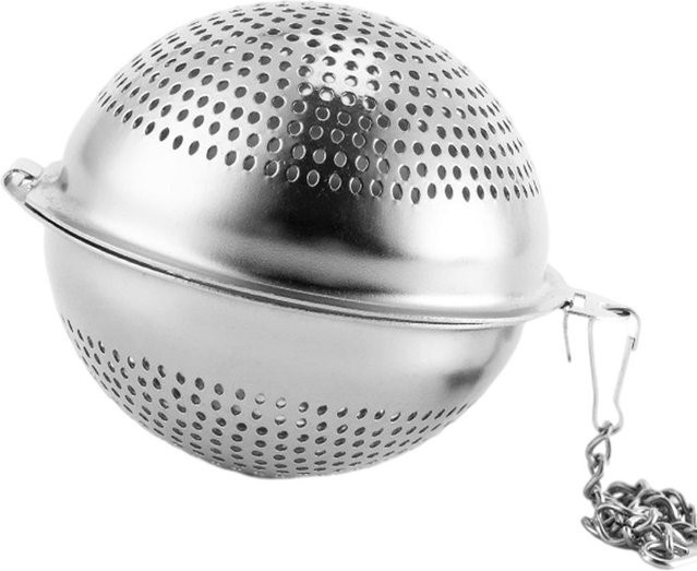 CosyHome Tee-Ei aus Edelstahl mit feinem Maschensieb in Grau, Durchmesser: 5,2 cm - Bild 1