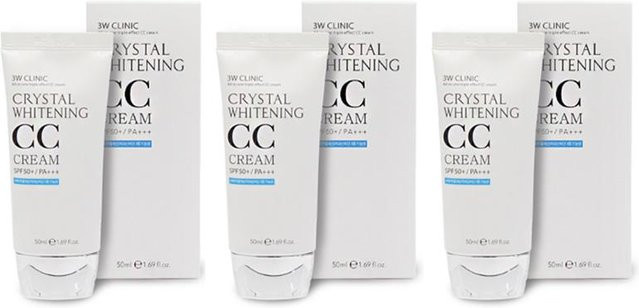 3W CLINIC Crystal Whitening CC Cream, Natural Tone-Up, 50 ml - Bild 1