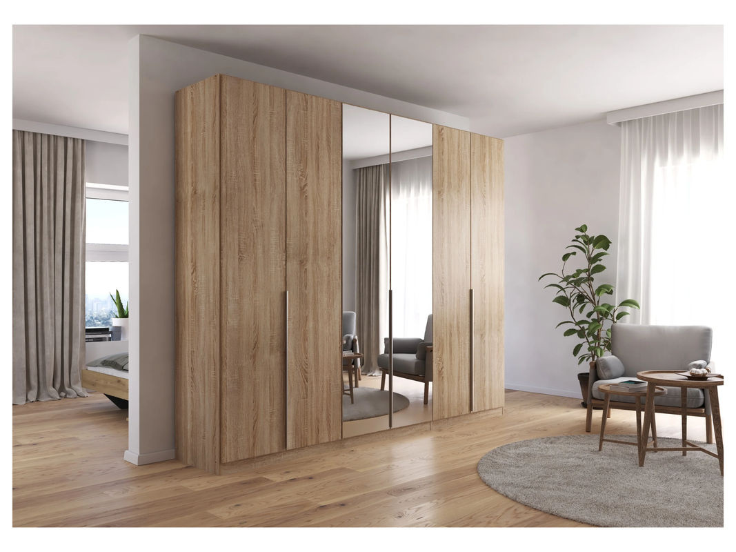 RAUCH Drehtürenschrank Alabama mit Spiegel in Eiche Sonoma und Beige, B/H: 271 x 229 cm - Bild 2