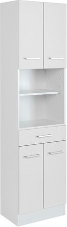 HELD MÖBEL Seitenschrank Riga in Weiss, modern mit Türen und Regalfächern, B/H/T: 50 x 190 x 35 cm - Bild 1