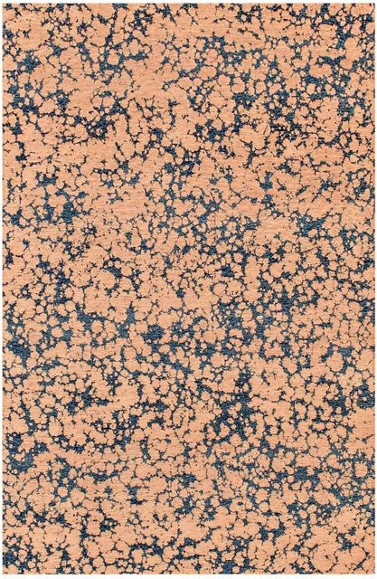 Lola&Moi Teppich Indian Blue Gold mit fließendem Muster B/T: 200 x 280 cm - Bild 1