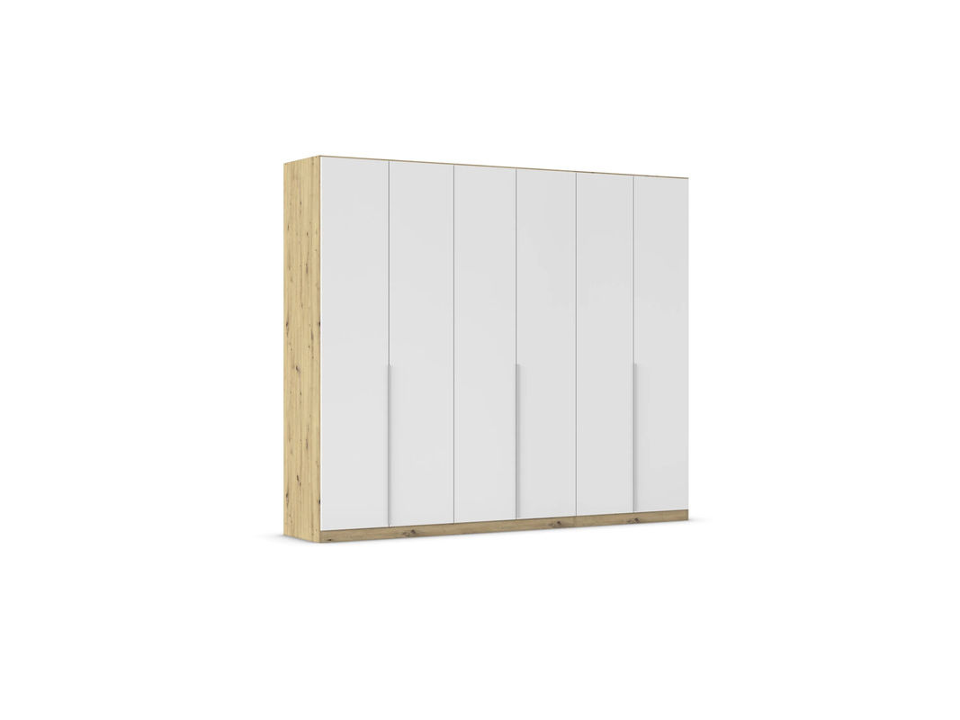 RAUCH Drehtürenschrank Alabama in Weiß und Eiche mit Aluminiumgriffen, B/H: 271 x 229 cm - Bild 2