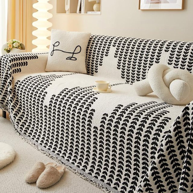 Super Six Sofabezugtuch aus Polyester, rutschfeste Sofadecke mit floralem Design, B/B: 180 x 130 cm - Bild 1