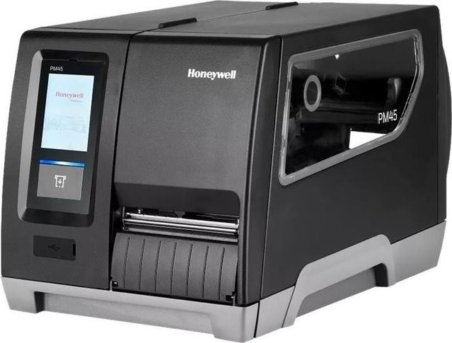 Honeywell PM45 Thermotransfer-Etikettendrucker mit 203 dpi, USB 2.0, Seriell und Gigabit LAN, Druckgeschwindigkeit bis zu 350 mm/s, Farbe Schwarz - Bild 1