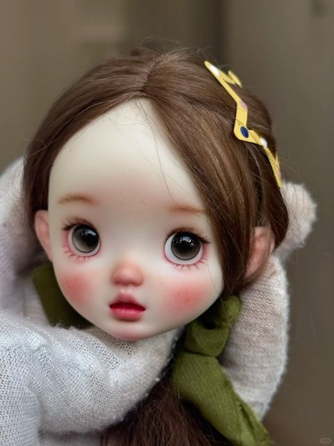 dollhua BJD Puppe SD Kopf, 1/6 Maßstab, Mädchen, Harz, Weiß - Bild 1