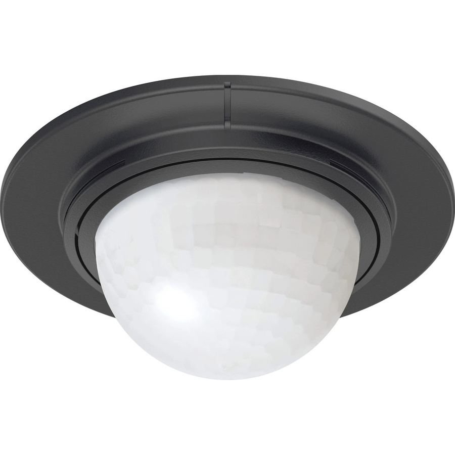 Steinel Infrarot-Bewegungsmelder IS 360-1 DE Schwarz mit 360° Erfassungsbereich, Dämmerungssensor und Timer, IP54, Einbaugerät aus Kunststoff - Bild 2