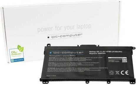 IPC-Computer Notebook-Akku HW03 in Schwarz mit 11.40V und 4150 mAh - Bild 1