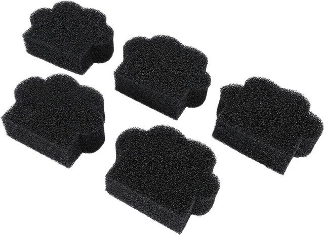 KaiSai Wäsche Tierhaarentferner Schwamm, 5 Stück, Schwarz, Wiederverwendbarer Haarfänger für nasse und trockene Kleidung in der Waschmaschine - Bild 1