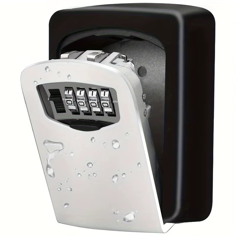 Bnation Ultra-Secure Flip-Top Schlüsselsafe in Schwarz aus Metall und Kunststoff mit Kombinationszifferblatt und Passwortsperre - Bild 6