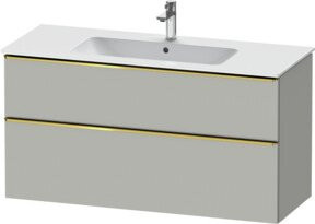 Duravit Waschtischunterschrank D-Neo in Grau Matt, Wandhängend, B: 121 cm, T: 46,2 cm, H: 62,5 cm - Bild 1