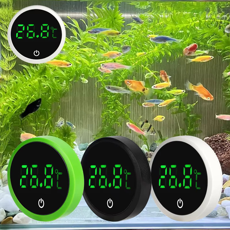 JIECARE LED Digital Aquarium Thermometer mit LED Display in Weiß zur Temperaturmessung und Steuerung - Bild 6