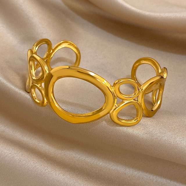 Greatera Ring, Edelstahl, Gold, Unisex - Bild 1
