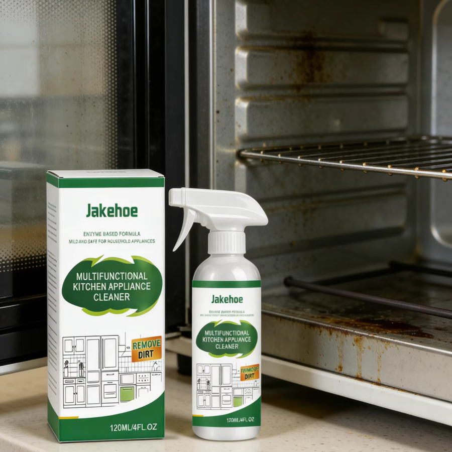 Jakehoe Küchengeräte-Reiniger Kraftvoller Fettlöser in Weiß, 120ml - Bild 4