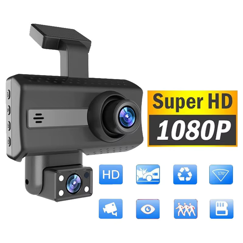 Full HD 1080P Auto Dash Kamera mit 3,0 Zoll IPS Bildschirm als DVR Fahrtenrecorder und Parkplatz Monitor in Schwarz - Bild 4