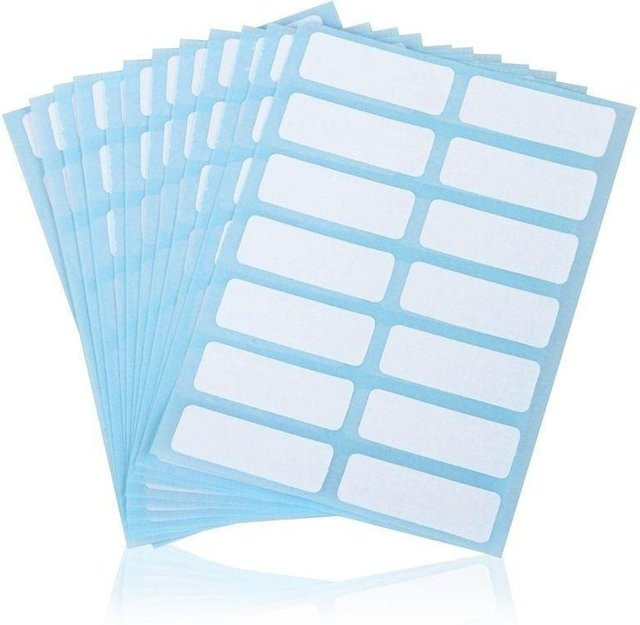 Deli Selbstklebende Preisaufkleber in Weiß, 168 Stück, Etiketten B: 1,3 cm, H: 3,8 cm - Bild 1