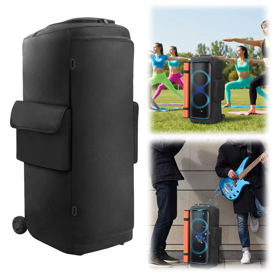 Schutzhülle für JBL Partybox 720 mit Mikrofontasche, schwarze Aufbewahrungstasche für unterwegs - Bild 5