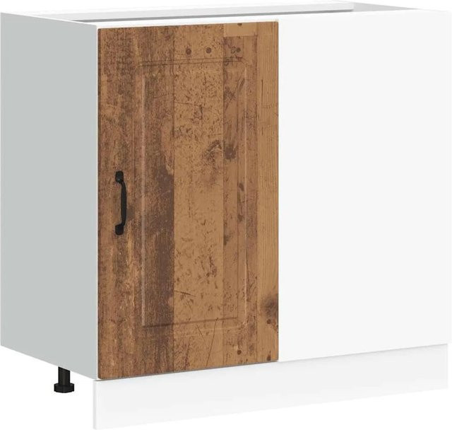vidaXL Küchenunterschrank Kalmar in Altholz-Optik aus Holzwerkstoff, B/T/H: 46,0 x 81,5 x 86,0 cm - Bild 1
