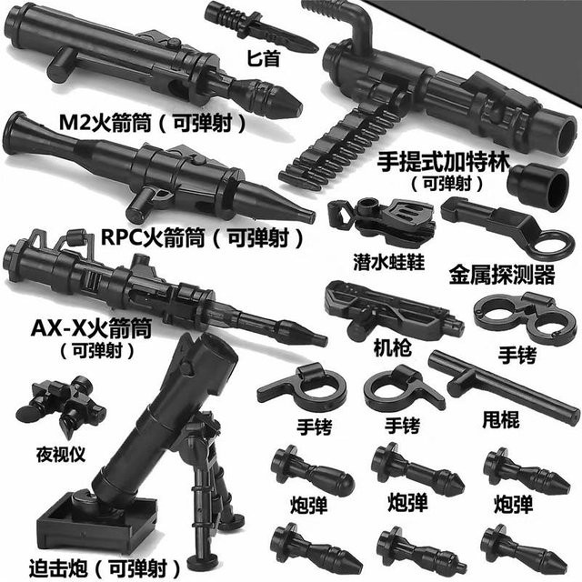Bai Fen Bai dolls and toys WK2 Militärbasis Soldaten Armee Figuren, Bausteine, PUBG, ab 14 Jahren - Bild 1