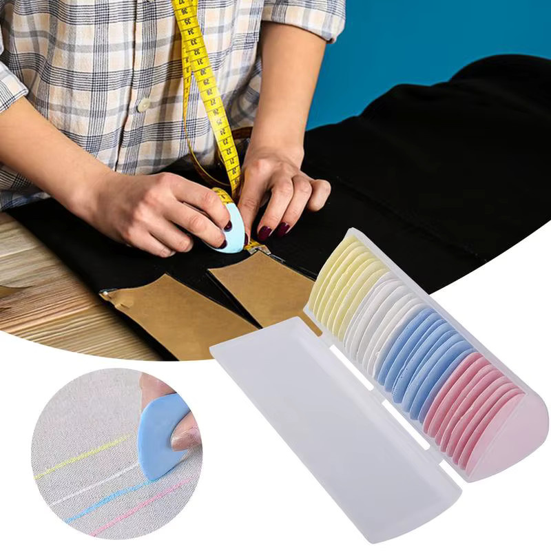 Bunte Schneiderkreide als Stoffmarker für DIY-Näharbeiten und Kleidungsmuster - Bild 4