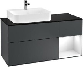 V&B Waschtischunterschrank Finion in Lackoptik, Breite: 120 cm, Tiefe: 50,1 cm, Höhe: 50,1 cm - Bild 1